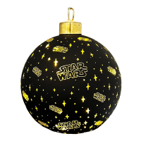 Verlichte Kerstbal Star Wars Small Ø 10 cm | Zwart | Lucasfilm - Disney LDI00071