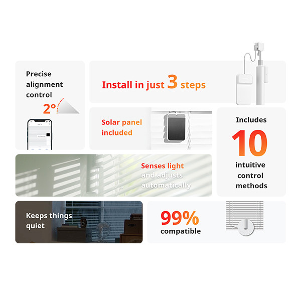SwitchBot Blind Tilt | Jaloezie kantelmotor | Wit LSW00006 - 2