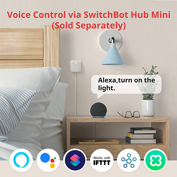 SwitchBot Slimme schakelaar | Universeel | Oplaadbaar | Wit | Bluetooth LSW00019 - 4