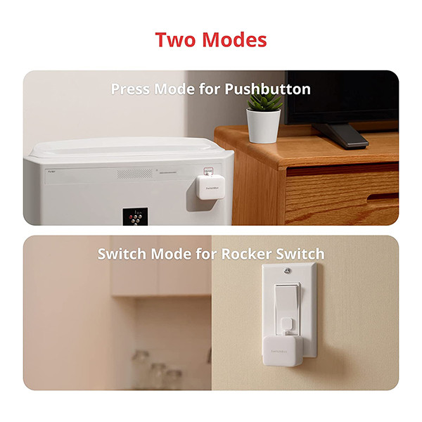 SwitchBot Slimme schakelaar | Universeel | Wit | Bluetooth LSW00015 - 2