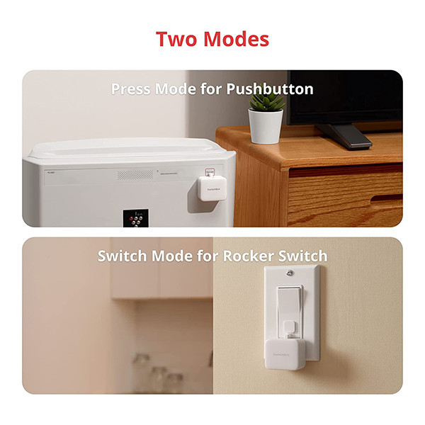 SwitchBot Slimme schakelaar | Universeel | Zwart | Bluetooth LSW00014 - 2