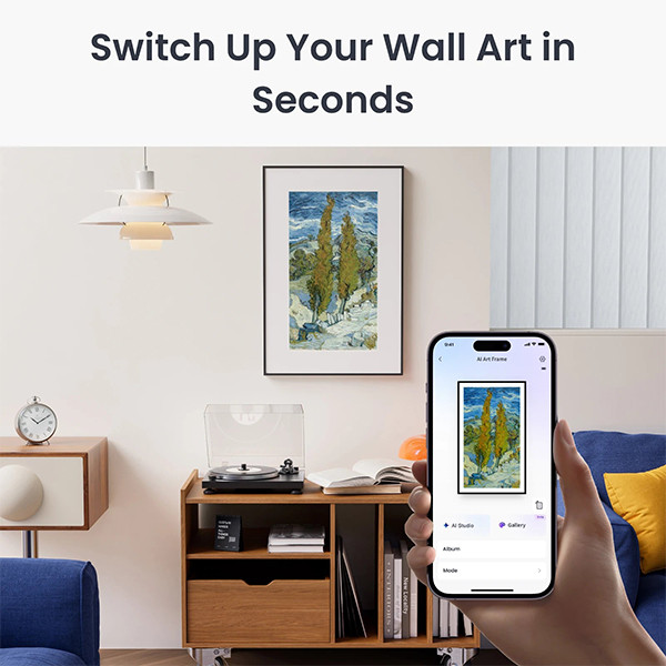 SwitchBot Smart display | AI Art Frame 13,3 inch | E Ink | WiFi LSW00017 - 2