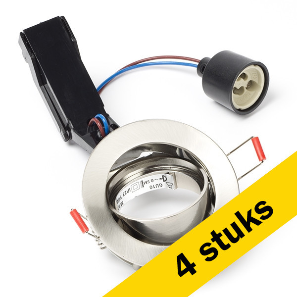 Sylvania Aanbieding: 4x LED Spot Armatuur GU10 | Lumiance Inset Trend 75 Swing | Aluminium | Sylvania  LSY00008 - 1
