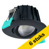 Aanbieding: 6x: Sylvania led inbouwspot | Obico | 2700-4000K | Ø 81 mm | IP65 | Dimbaar | 5.4W | Zwart LSY00198 - 1
