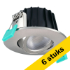 Aanbieding: 6x: Sylvania led inbouwspot | Obico | 2700-4000K | Ø 87 mm | IP65 | Dimbaar | 5.4W | Chroom LSY00200 - 1