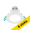 Aanbieding: 6x Led inbouwspot | Wit | Rond | 2700-4000K | Ø 87 mm | IP65 | 6W | Sylvania LSY00170 - 1