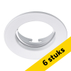 Aanbieding: 6x Sylvania Inset Trend 62 Flush GU10 armatuur | Ø 78 mm | IP23 | Wit LSY00743 - 1