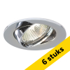 Aanbieding: 6x Sylvania Inset Trend 75 GU10 armatuur | Ø 83 mm | IP23 | Chroom LSY00741 - 1