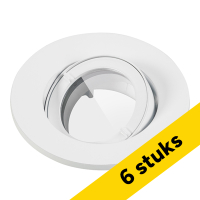 Sylvania Aanbieding: 6x Sylvania Inset Trend 75 GU10 armatuur | Ø 95 mm | IP44 | Wit  LSY00747