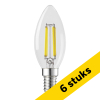 Aanbieding: 6x Sylvania LED lamp E14 | Kaars B35 | Ultra Efficient | Helder | 2700K | 2.3W (40W) LSY00535 - 1