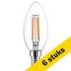 Aanbieding: 6x Sylvania LED lamp E14 | Kaars C35 | Filament | 2700K | Dimbaar | 4.5W (40W) LSY00417 - 1