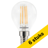 Aanbieding: 6x Sylvania LED lamp E14 | Kogel G45 | Filament | 2700K | Dimbaar | 4.5W (40W) LSY00445 - 1