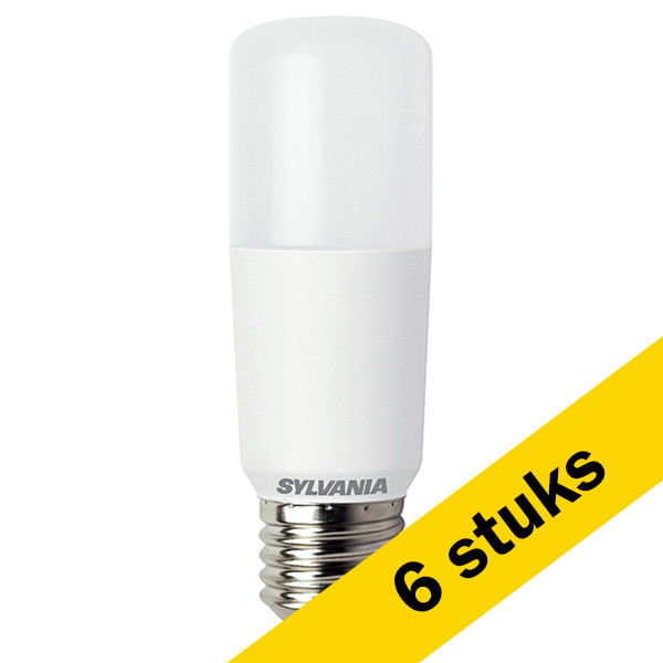Sylvania Aanbieding: 6x Sylvania LED lamp E27 | Buislamp T37 | Mat | 4000K | 8W (60W)  LSY00499 - 1