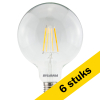 Aanbieding: 6x Sylvania LED lamp E27 | Globe G125 | Filament | 2700K | 8W (75W) LSY00467 - 1