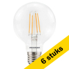 Aanbieding: 6x Sylvania LED lamp E27 | Globe G80 | Filament | 2700K | 6W (50W) LSY00465 - 1