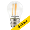Aanbieding: 6x Sylvania LED lamp E27 | Kogel G45 | Filament | 2700K | 4.5W (40W) LSY00431 - 1