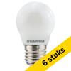 Aanbieding: 6x Sylvania LED lamp E27 | Kogel G45 | Mat | 2700K | Dimbaar | 4.5W (40W) LSY00451 - 1