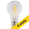 Aanbieding: 6x Sylvania LED lamp E27 | Peer A60 | Filament | Helder | 2700K | 6W (50W) LSY00365 - 1