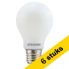 Aanbieding: 6x Sylvania LED lamp E27 | Peer A60 | Mat |  2700K | Dimbaar | 7W (60W) LSY00385 - 1