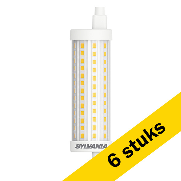 Sylvania Aanbieding: 6x Sylvania R7S LED lamp | Staaflamp | 118mm | 2700K | Dimbaar | 8.5W (75W)  LSY00280 - 1