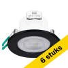 Aanbieding: 6x Sylvania led Inbouwspot | YourHome | 2700-4000K | Ø 87 mm | IP44 | Dimbaar | 5.5W | Zwart LSY00194 - 1