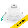 Aanbieding: 6x Sylvania led Inbouwspot | YourHome | 4000K | Ø 87 mm | IP44 | 4.8W | Wit LSY00182 - 1