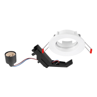 Sylvania Inset Trend 62 Flush GU10 armatuur | Ø 78 mm | IP23 | Wit  LSY00742