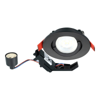 Sylvania Inset Trend 75 GU10 armatuur | Ø 95 mm | IP44 | Zwart  LSY00754