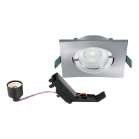 Sylvania Inset Trend 75 GU10 armatuur | Vierkant | IP44 | Aluminium  LSY00760