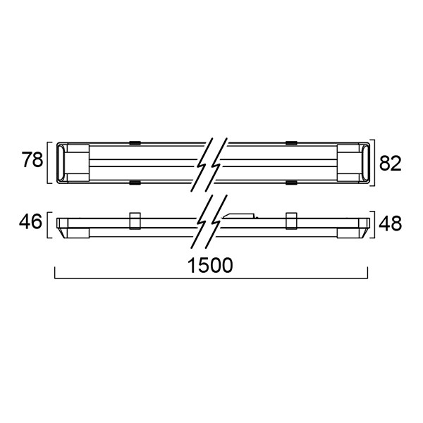 Sylvania LED Batten 150 cm Twin | incl. lamp | 4000K | 4100 lumen | 36W  LSY00669 - 8