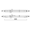 Sylvania LED Batten 60 cm | incl. lamp | 4000K | 920 lumen | 8W  LSY00663 - 6