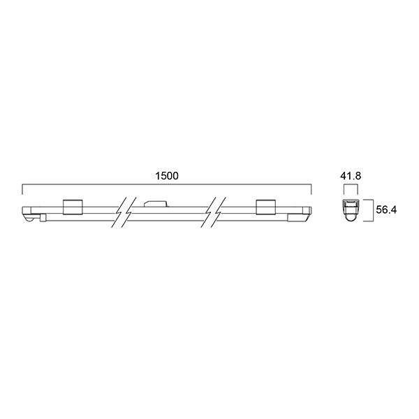 Sylvania LED Batten met sensor 150 cm | incl. lamp | 4000K | 2200 lumen | 18W  LSY00671 - 6
