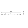 Sylvania LED Batten met sensor 150 cm | incl. lamp | 4000K | 2200 lumen | 18W  LSY00671 - 6