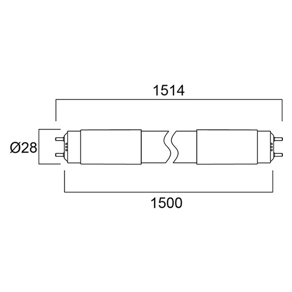 Sylvania LED TL buis 150 cm | 6500K | 2300 lumen | T8 (G13) | 17W  LSY00299 - 2