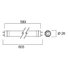 Sylvania LED TL buis 60 cm | 3000K (830) | 1000 lumen (HO) | T8 (G13) | 6.6W LSY00301 - 2
