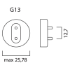 Sylvania LED TL buis 60 cm | 6500K (865) | 1000 lumen (HO) | T8 (G13) | 6.6W LSY00305 - 3