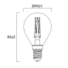 Sylvania LED lamp E14 | Kogel G45 | Vintage | Goud | 2000K | Dimbaar | 3.5W (25W)  LSY00478 - 2