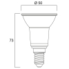 Sylvania LED lamp E14 | Reflector PAR16 | 3000K | 4.5W (50W) LSY00263 - 2