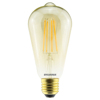 Sylvania LED lamp E27 | Edison ST64 | Filament | Goud | Dimbaar | 2500K | 6W (45W)  LSY00460