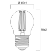 Sylvania LED lamp E27 | Kogel G45 | Filament | 2700K | Dimbaar | 4.5W (40W)  LSY00446 - 2