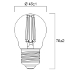 Sylvania LED lamp E27 | Kogel G45 | Mat | 2700K | Dimbaar | 4.5W (40W)  LSY00450 - 2