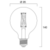 Sylvania Smart lamp E27 | Bol | Filament | Helder | 2000-6500K | 7W (60W)  LSY00540 - 2