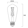 Sylvania Smart lamp E27 | Edison | Filament | Helder | 2000-6500K | 7W (60W)  LSY00539 - 2