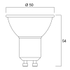 Sylvania Smart spot GU10 | ES50 | Helder | 2000-6500K | 4.5W (50W)  LSY00536 - 2