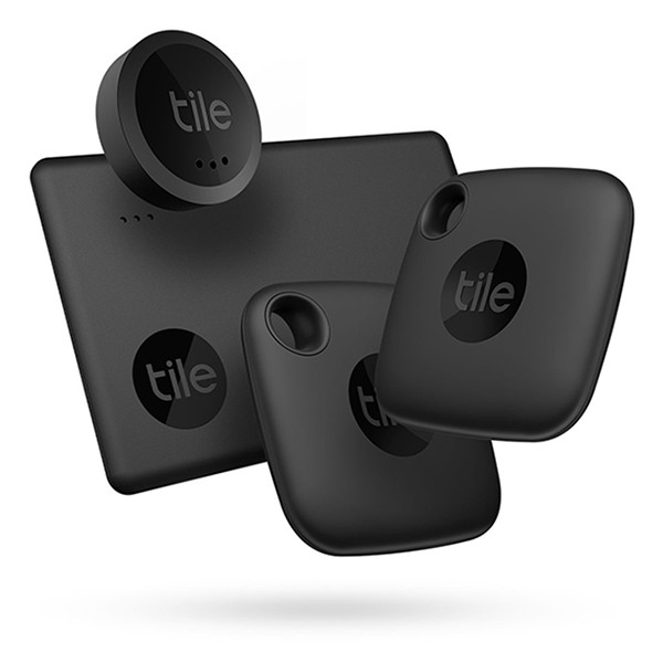 Tile Mate Essential 2022 | Bluetooth tracker | Zwart | 4 stuks  LTI00015 - 1