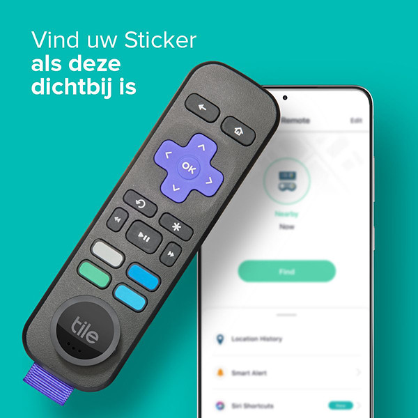 Tile Sticker 2022 | Bluetooth tracker | Zwart | 2 stuks  LTI00021 - 3