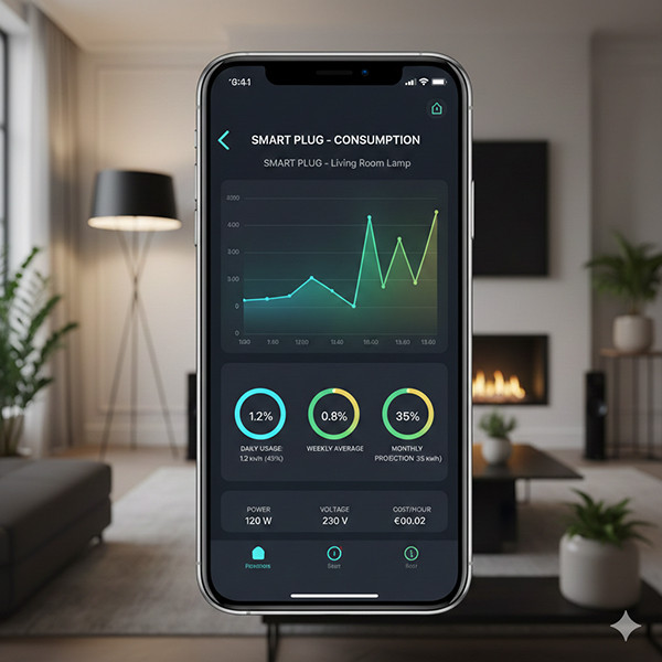 Dimbare Smart Pllug met energiemeter | Zigbee 3.0 | Max. 200W | Wit | Tradim LDR04047 - 5
