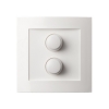 Duo Dimmer Afdekplaat | Wit | Tradim