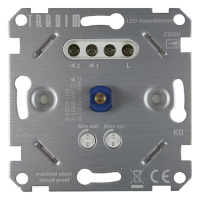 Tradim Led dimmer inbouw 3-100W | Fase Afsnijding (RC) | Tradim 2300H  LDR04027