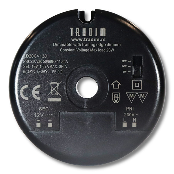 Led driver dimbaar | Max. 20W | 12V | Tradim LDR04050 - 1